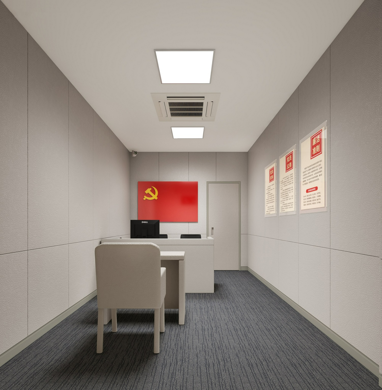 審訊室防撞軟包案例 隔音防撞墻安裝說明